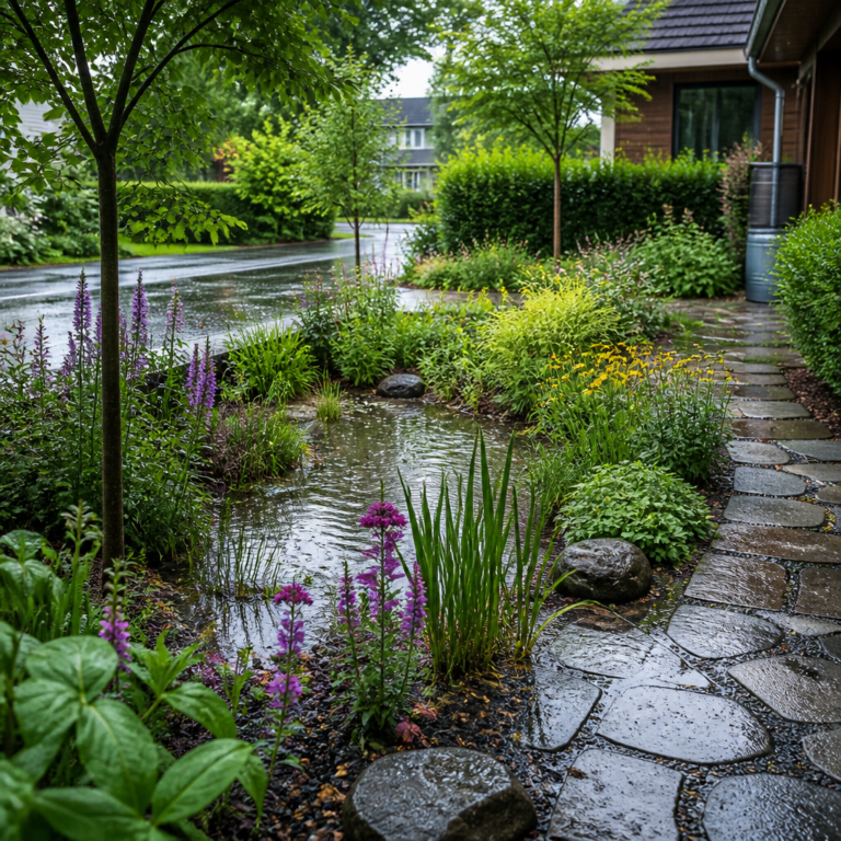 Tuin beschermen tegen wateroverlast