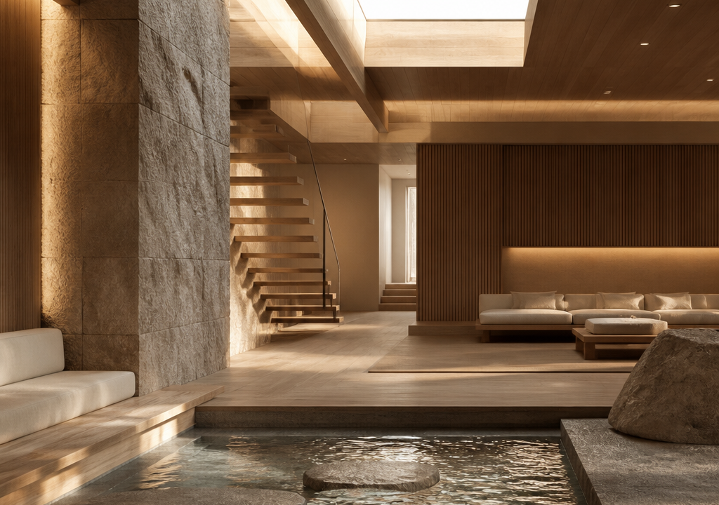 Biophilic design zonder planten